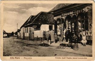 Nagyajta, Aita Mare; Téglás József kereskedése / Pravalia Iosif Téglás, Auto, Benzina, Olei / shop (EM)