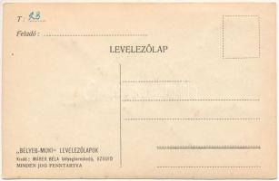 Krampusz. Bélyegekből kivágott és összeragasztott képeslap. "Bélyeg-Muki" Levelezőlapok, k...