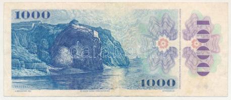 Csehszlovákia 1985. 1000K "C 36 147988" T:F, szép papír
Czechoslovakia 1985. 1000 Korun &...