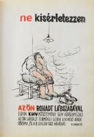 Rau Tibor (1934-2009), 26 db mű: Kiváló áruk fóruma - anti reklám, 1975. Mappa 26 db, részben erotik...