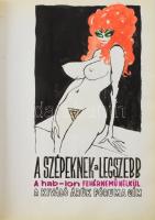 Rau Tibor (1934-2009), 26 db mű: Kiváló áruk fóruma - anti reklám, 1975. Mappa 26 db, részben erotik...