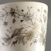 1840-1895 KPM 5 darab kávéházi csésze, jelzett, kopással, m: 7,5 cm