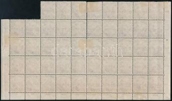 Baranya I. 1919 Arató 45/15f 48-as ívdarab (több helyen falccal megerősítve / strenghtened by hinge)...