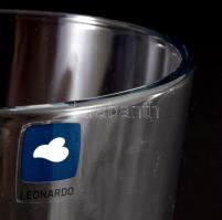 Leonardo szárazvirág váza, jelzett, hibátlan, d: 15 cm, m: 19,5 cm