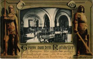 1915 Ratskeller, Bremen. Loius Koch / inn, restaurant, interior (EB)