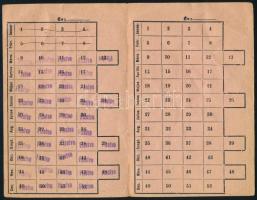 cca 1910-1920 Földmunkások és Kisgazdák Országos Szövetsége (elnök: Csizmadia Sándor) tagsági igazol...