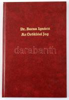 Barna Ignác: Az öröklési jog reformkérdései. Bp., 1898. Franklin. 77p. Modern műbőr kötésben