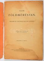 Pfeifer Mihály: Elemi földméréstan. 8 rajzlappal, 180 ábrával. Bp., 1899. Lampel. 94p. Elvált papírborítóval, foltos lapokkal.