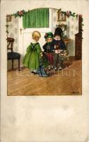 Children art postcard. M. M. Nr. 1202. s: P. Ebner (EK)