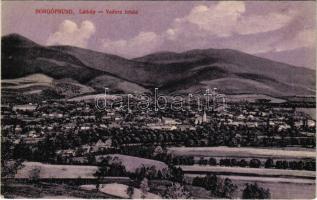 1918 Borgóprund, Borgó-Prund, Prundu Bargaului; látkép. Sajovics Izidor kiadása / general view + "K.u.K. schweres Feldartillerieregiment Nr. 12. Batterie Nr. 2."