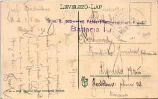 1918 Borgóprund, Borgó-Prund, Prundu Bargaului; látkép. Sajovics Izidor kiadása / general view + &qu...