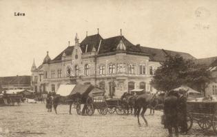 Léva with the grocery shop of Győző Popper