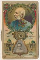 Von der Wiege bis zum Grabe. Franz Josef I / Franz Joseph of Austria mechanic card (gyűrődések / creases)