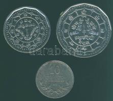 Nepál 1966 1R + 50P T:1 + Magyarország 1918 10f T:2