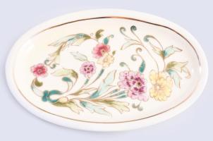 Zsolnay Exclusiv ékszeres tálca d: 11,5 cm + pohár m: 6,5 cm