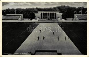 Nürnberg, Ehrenmal in der Luitpoldarena. H. Hunsinger / Nazi party rally grounds, Hall of Honour, cenotaph, arena, Nazi propaganda (EK)