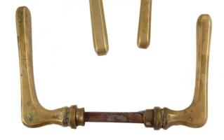 3 pár régi réz kilincs