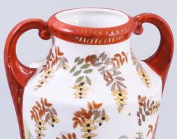 Kínai mintás urnaváza. Kézzel festett, jelzett, hibátlan 21 cm