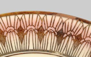 Bavaria mid-century csésze alátéttel. Jelzett, kopással, d: 15 cm