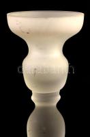 Matt üveg gyertyatartó, m: 22 cm