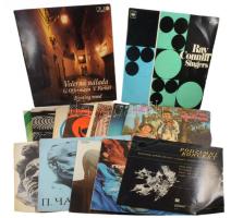 15 db vegyes hanglemez, komolyzene, román népzene, táncdal, stb