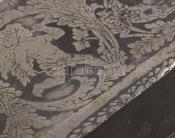 Puttó alakos ón ékszeres doboz, 8,5x4 cm