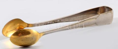 Jelzett cukorfogó, h: 13 cm