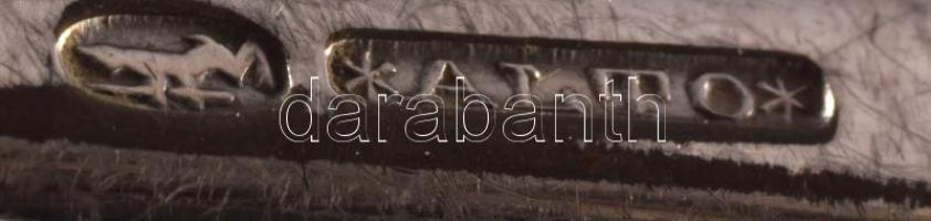 Jelzett cukorfogó, h: 13 cm