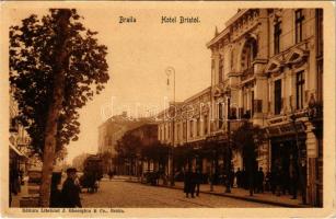 Braila, Hotel Bristol, tram, shops (EK)