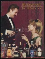 cca 1970-1980 Budapest by Night, színes képekkel illusztrált, angol nyelvű idegenforgalmi kiadvány, ...