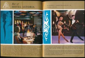 cca 1970-1980 Budapest by Night, színes képekkel illusztrált, angol nyelvű idegenforgalmi kiadvány, ...