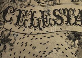 cca 1890-1900 Celesta music box hanglemez, d: 40 cm