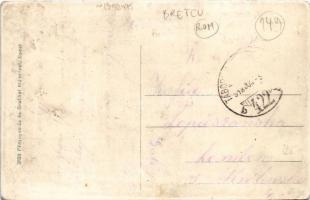 1918 Bereck, Bereczk, Bretcu; utca, templom / street view, church (r)