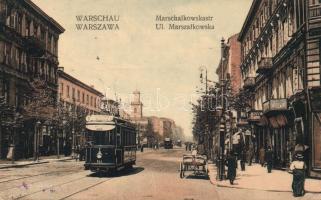Warsaw Marszalkowska street tram no. 3