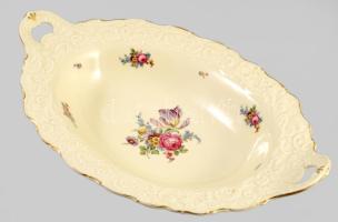 Rosenthal virágmintás kínáló / szervírozó, jelzett, kis kopással, 42x27 cm