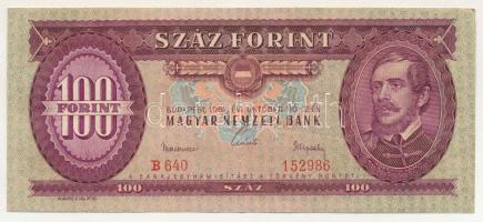 1962. 100Ft "B640 152986" T:F szép papír