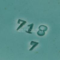 Női arcképes fajansz tál. Mázas, hibátlan. d: 20 cm