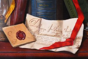 T. Czene István (1966-): Csendélet régiségekkel. Olaj, farost, jelezve balra lent. Dekoratív, kissé ...