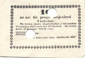 1849. Rozsnyó 20Kr + 1949 Hű-Szeben 10Kr érvénytelenítve (hamis?) T:II