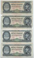 1975. 20Ft (4x) T:F-G kettő szép papír Adamo F16