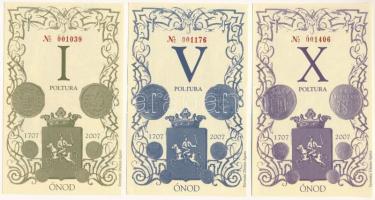 2007. Ónod I Poltura "0001039" + V Poltura "001176" + X Poltura "001406" T:UNC