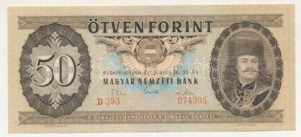 1969. 50Ft "D 393 074305" T:XF szép papír Adamo F20