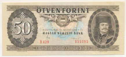 1986. 50Ft "D 429 055395" nyomdai papírráncokkal T:AU Adamo F24