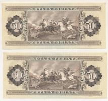 1989. 50Ft (2x) sorszámköveők "D 333 004217 - D 333 004218" T:XF
Adamo F23