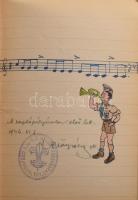 1946 Rákóczi raj. Turul örs. Beleska, 1946. júl. 11-24. Budapesti 5. sz. K.E.G. (Katolikus Egyetemi ...