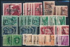 1950-1960 44 db Meghatalmazás-Érvényes bélyeg, stecklapon