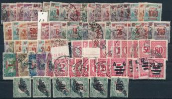 Portó bélyeg összeállítás közepes stecklapon