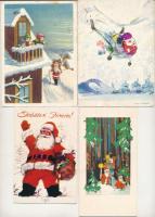 8 db MODERN Mikulás motívum képeslap / 8 modern Saint Nicholas motive postcards