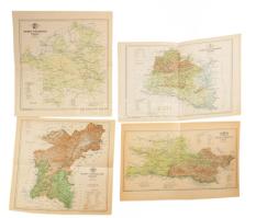 ca 1900 A Magyar Királyság vármegyéi. Majdnem teljes sorozat. (Hiány: Abauj-Torna, Fejér, Pest, Vas)...