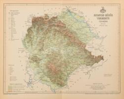 ca 1900 A Magyar Királyság vármegyéi. Majdnem teljes sorozat. (Hiány: Abauj-Torna, Fejér, Pest, Vas)...